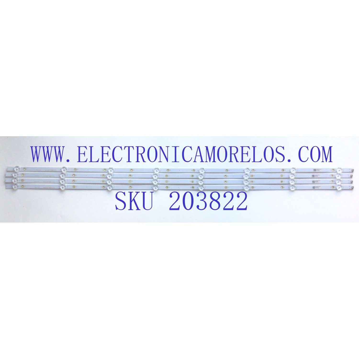 KIT DE LEDS PARA TV INSIGNIA (4 PZ) / NUMERO DE PARTE LB5010C V0_00 / 210BZ08D0B33MBLC3L / 21293011839 / 3D797000003M / PANEL TPT500WR-PV5D.Q / MODELO NS-50F301NA22